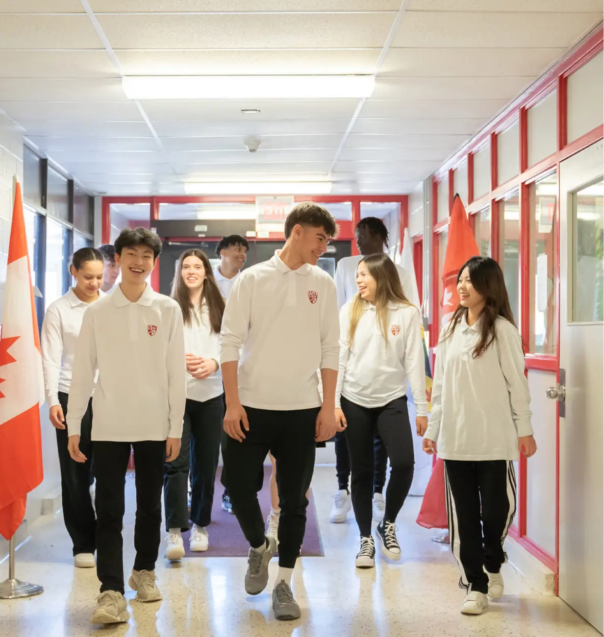 Estudantes internacionais da Fort Erie